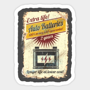 Auto Batteries - Extra Life Sticker